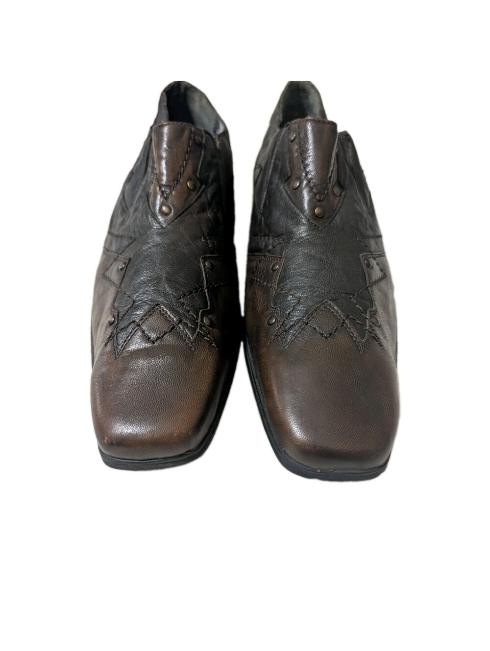 Vintage Y2K Guess by Marciano Studded Leather Hipster Loafers - Men's Size 12